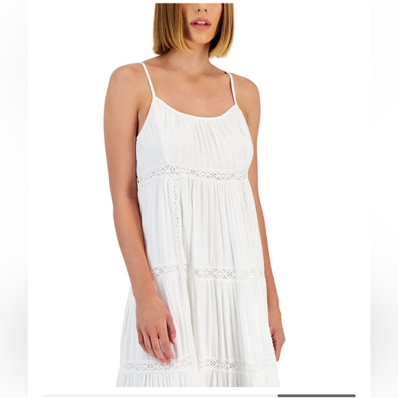 Lucky Brand Lace Tiered Mini Dress - Picture 3 of 7